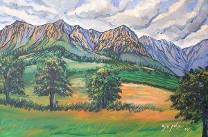 View from Zorgvliet, Banhoek Valley (Print)